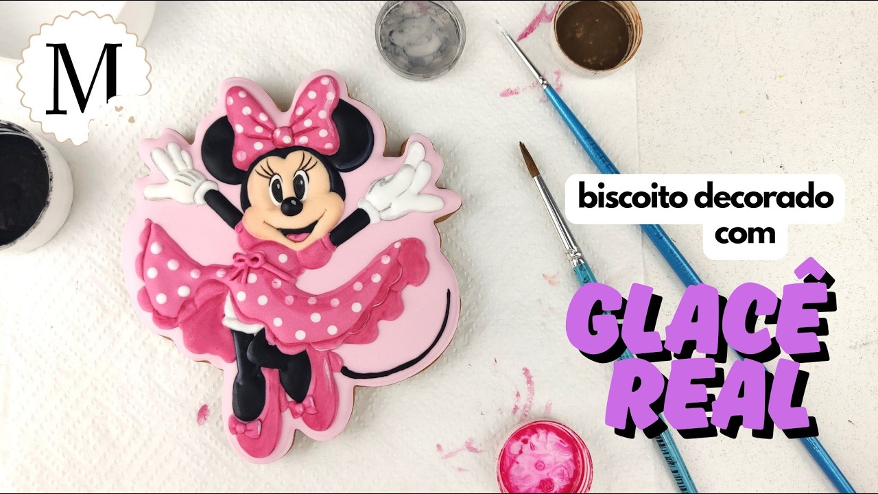 minnie mouse disney biscoito decorado glace real sugarcookies royalicing bolacha cookiedecorating