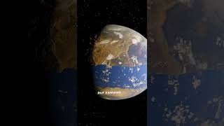 Earth ki rotation sirf 2 hours ho tab kya hoga #spacesimulation #physics #earth #space #2moon #isro