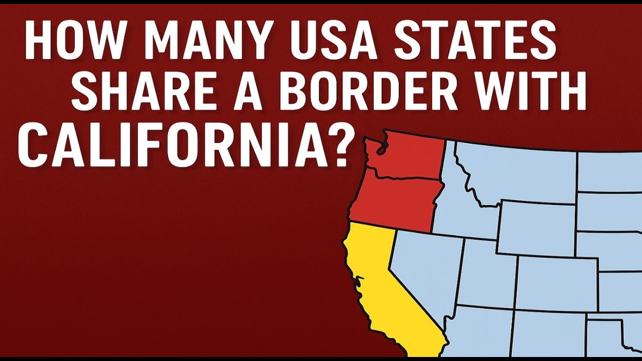 How many USA state share a border with California?