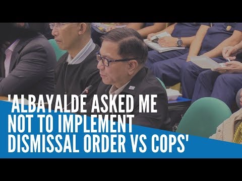 PDEA chief: Albayalde asked me not to implement dismissal order vs Pampanga cops