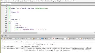 98   Functions Throwing Exceptions