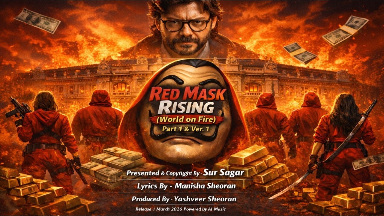 Red Mask Rising (World on Fire) | Part 1 | Song Inspired By Money Heist Webseries | By Manisha