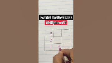 Multiples of 3 #tableof3 #mathhack #mathtrick #tablehack #tableof3 #learnwithdimple #mathtutor