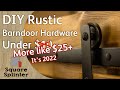 DIY Rustic Barn door Hardware - Under $10 - No bending or Welding