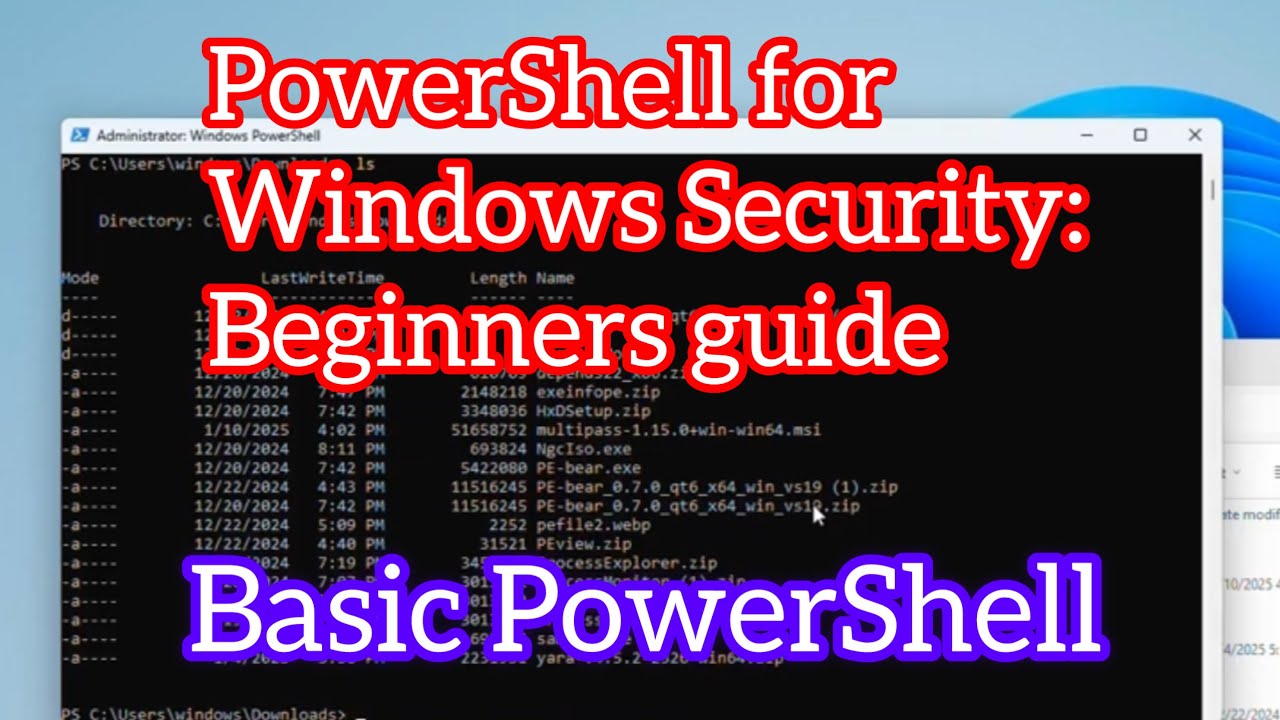 Basic PowerShell - YouTube