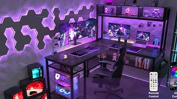 Unikito L Shaped Desk with Storage Rack - Ideal for Home Study Desks and Office Desks