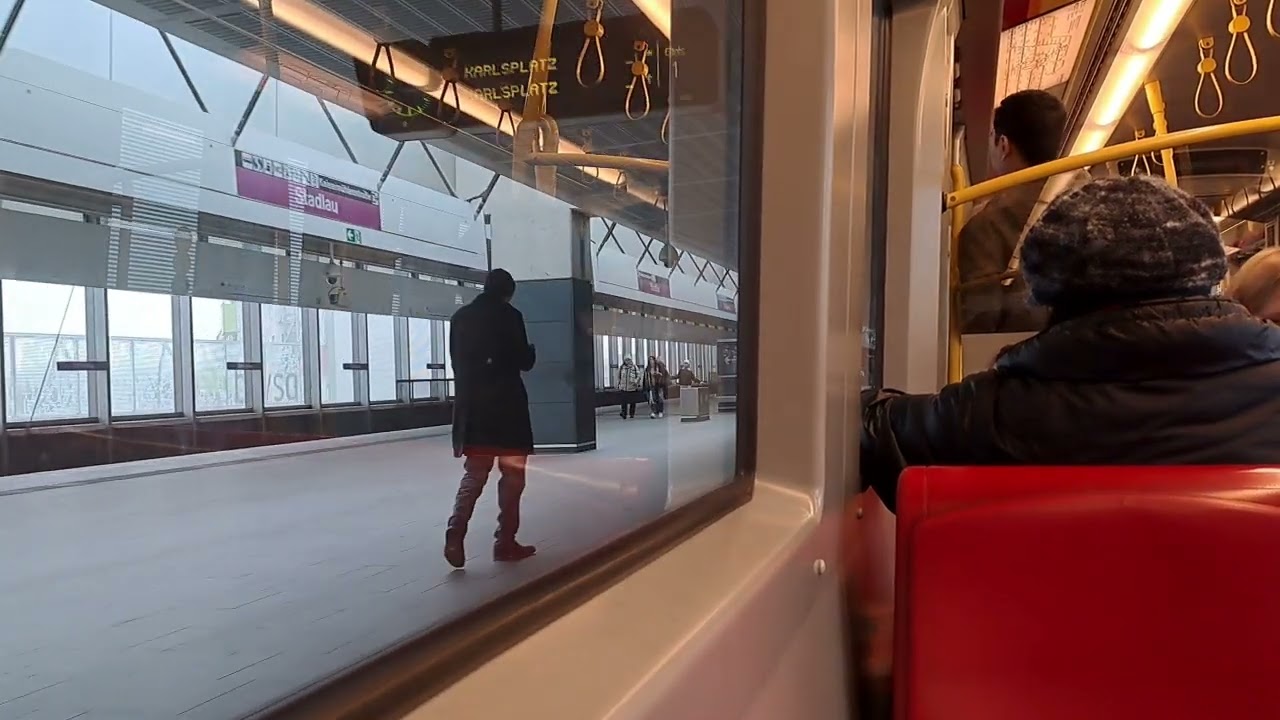 U - Bahn Wien V Wagen mitfahrt U2 Seestadt - Praterstern