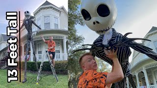 Review Building The 13 Foot Jack Skellington From The Home Depot