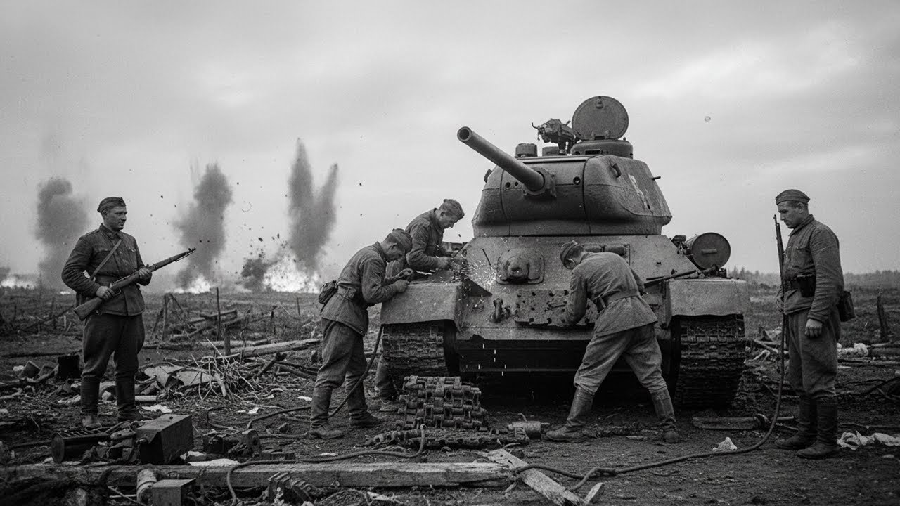 Němečtí velitelé nemohli uvěřit, že Sověti opravovali tanky pod dělostřeleckou palbou
