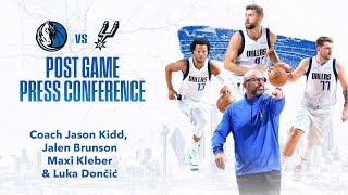 Mavs Post Game Interview: Jason Kidd, Jalen Brunson, Maxi Kleber, \& Luka Dončić (10\/28\/2021)