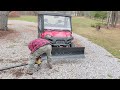 #polarisrangersnowplow watch this cool little addition to the plow it makes plowing a lot more fun