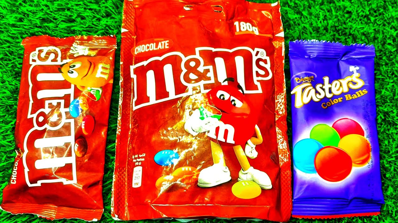 Satisfying video | Unpacking M&amp;M'S packet with yummy rainbow candy ASMR ...