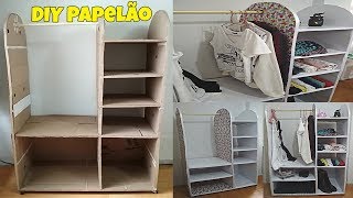 DIY roupeiro/arara de PAPELÃO | Polly Peçanha