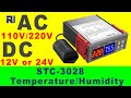 STC-3028 Thermostat with Heat and Humidity Fully Explained and demonstrated