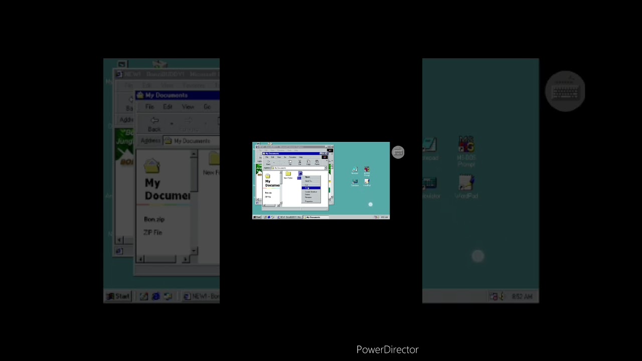 Bonzi using Windows 98 