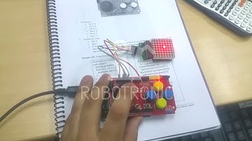 Control de cursor en matriz de leds mediante Joystick