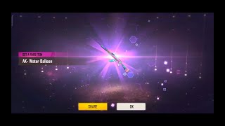 How To Get Permanent Water Ballon Ak Skin In Free Fire Id Triggered Gamer Ff