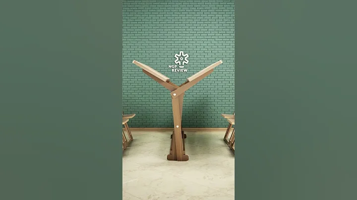 DIY Folding Dinning Table Design. 4 Chairs Hidden Inside thumbnail