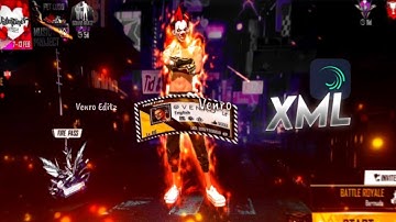 PRESENT ALIGHTMOTION FF 😎📉 || SABER EFFECT🔥 || DIBAWAH 5MB & XML || Venro Editz #xml