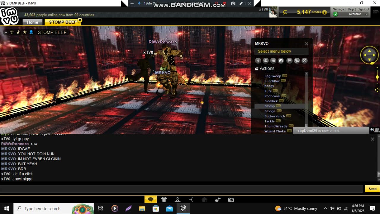 Trouble Alert! 💩 R0W's Back - IMVU Stomp 2025!