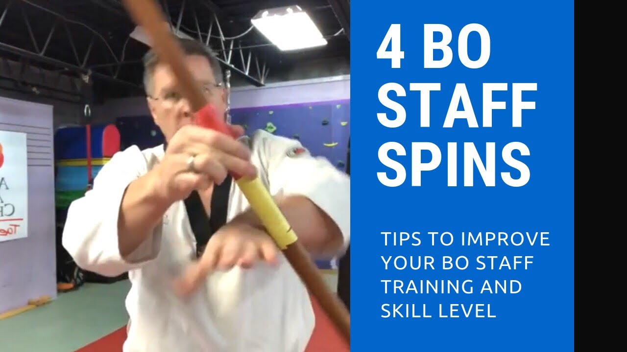 Bo staff spinning skills level one YouTube