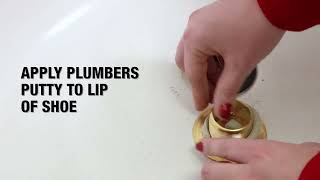 Watch the product video for Danco 80977 Trip Lever Overflow Plate & Stopper Assembly Tub Drain Trim Kit