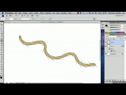 How to Draw a String by Photoshop : Photoshop Tutorials - YouTube