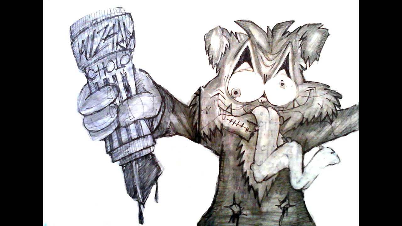 Lets Draw a Crazy CAT Character By WIZARD 