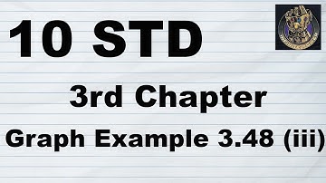 10 STD - Chapter 3 Graph Example 3.48 (iii)