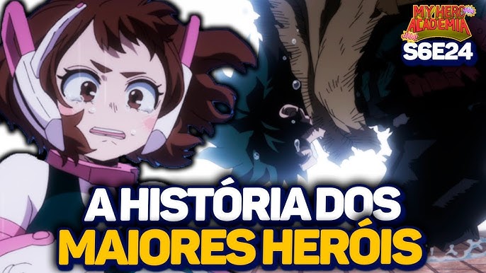 Boku no Hero 6 Temporada Ep 13: ALL FOR ONE FOGE COM OS VILÕES! HERÓIS  DESISTEM DEPOIS DA GUERRA! 