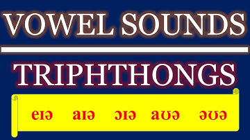TRIPHTHONGS IN ENGLISH I TRIPHTHONGS I VOWEL SOUNDS IN ENGLISH I VOWELS I CONSONANTS