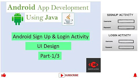 18CSMP68 || Android Signup & Login Actvity-1/3 || PART-A || PROGRAM-3 || VTU MAD Lab