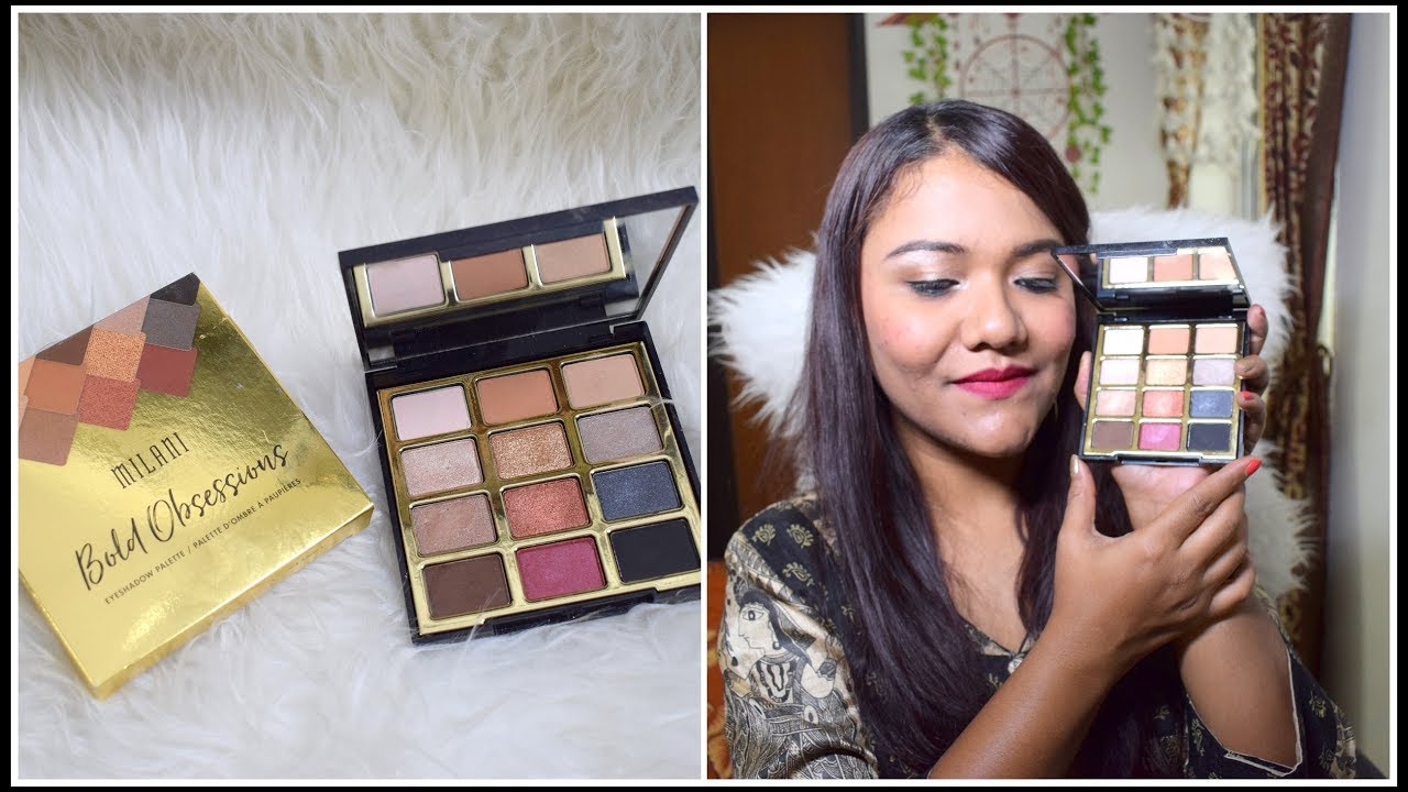 Milani Bold Obsessions Eyeshadow Palette Review and Live Swatches