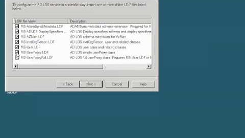 windows server 2008 - Configuring an AD LDS Instance