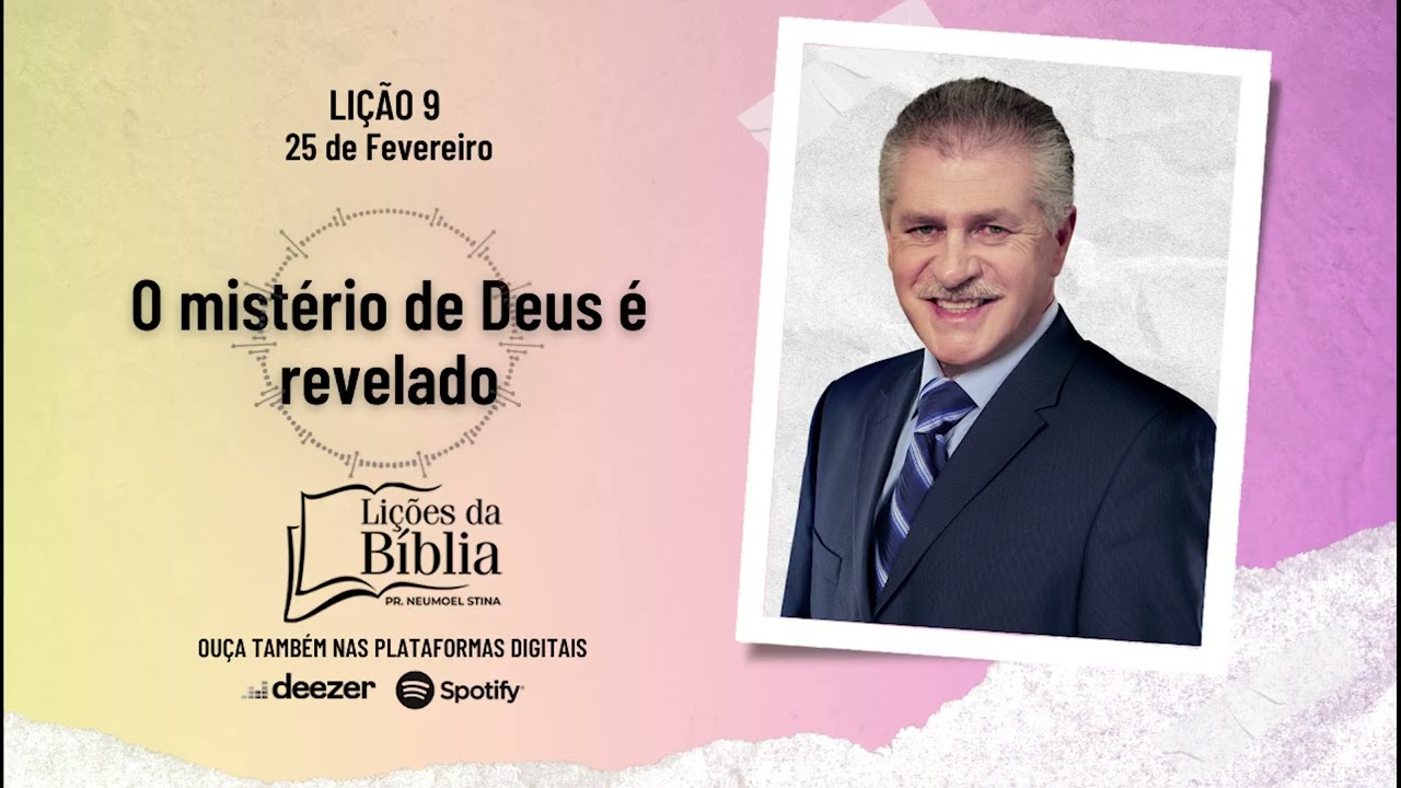 O mistério de Deus é revelado - Quarta, 25 de Fevereiro | Lições da Bíblia com Pr Stina