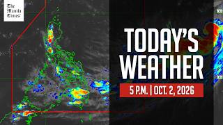 Today's Weather, 5 P.M. | Oct. 2, 2026