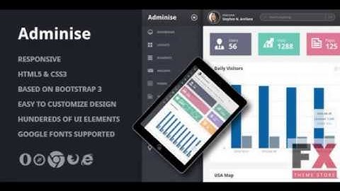 Preview Adminise - Corporate Admin Panel Template TForest