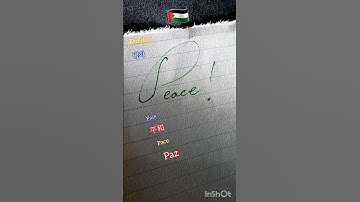 Writing Peace in Elegant Cursive | Satisfying Handwriting ASMR