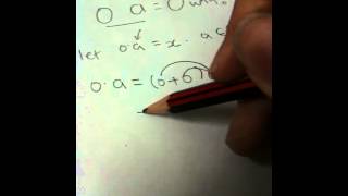 Why is the product of any number and zero, zero