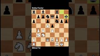 Mikhail Tal Destroys 16-Year-Old Bobby Fischer With Brilliant Sacrifice 1959 Candidates Tournament