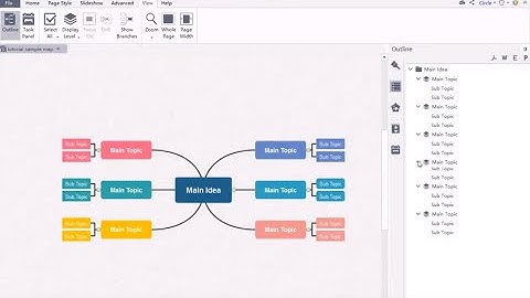 EdrawMind (MindMaster) Tutorial - How to Display Mind Maps in Outline Mode and Export Outline