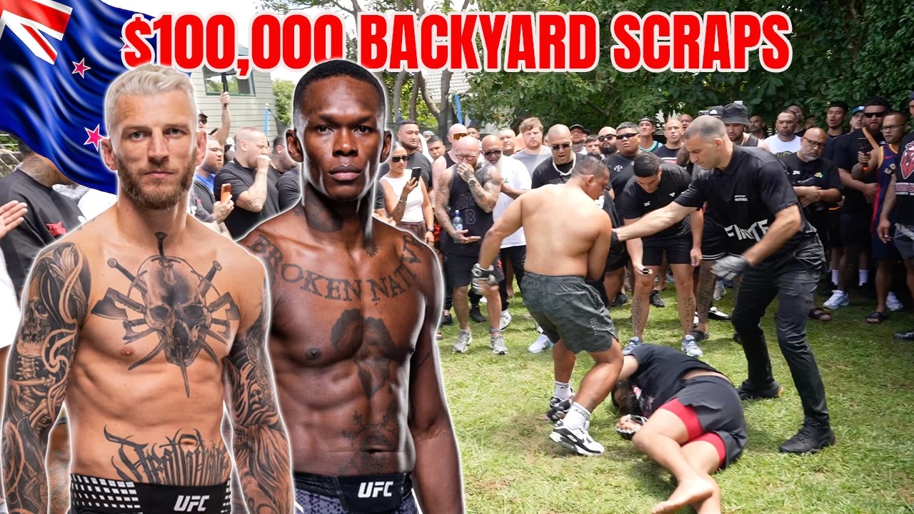 $100,000 Backyard Fight Club with Dan Hooker and Israel Adesanya in New Zealand! 🇳🇿
