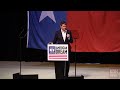 Texas State Rep.James Talarico speaks at Killeen rally