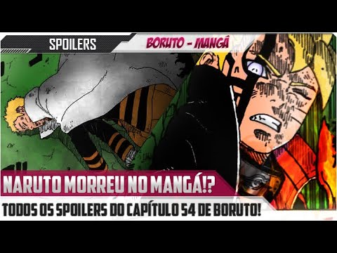 SPOILERS: Naruto poderá NÃO ser morto em Boruto, mas sim se