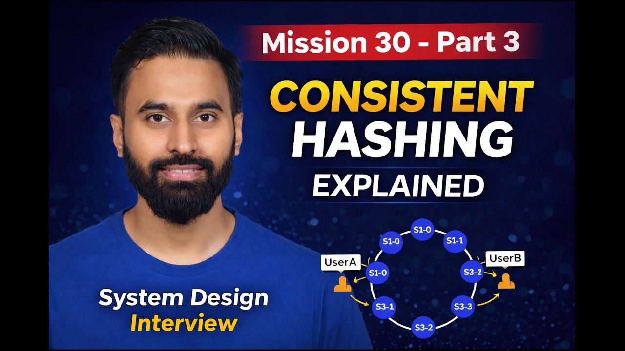 Consistent Hashing & Virtual Nodes Made Simple | System Design ...