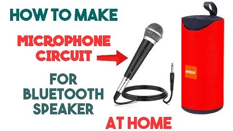 How to make microphone amplifier circuit | Make a microphone circuit for bluetooth speaker. #mic