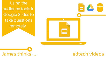 Using the Audience tools in Google slides to take questions remotlely