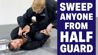 The Best Single Leg Sweep From Half Guard - Travis Stevens Basic BJJ Techniques