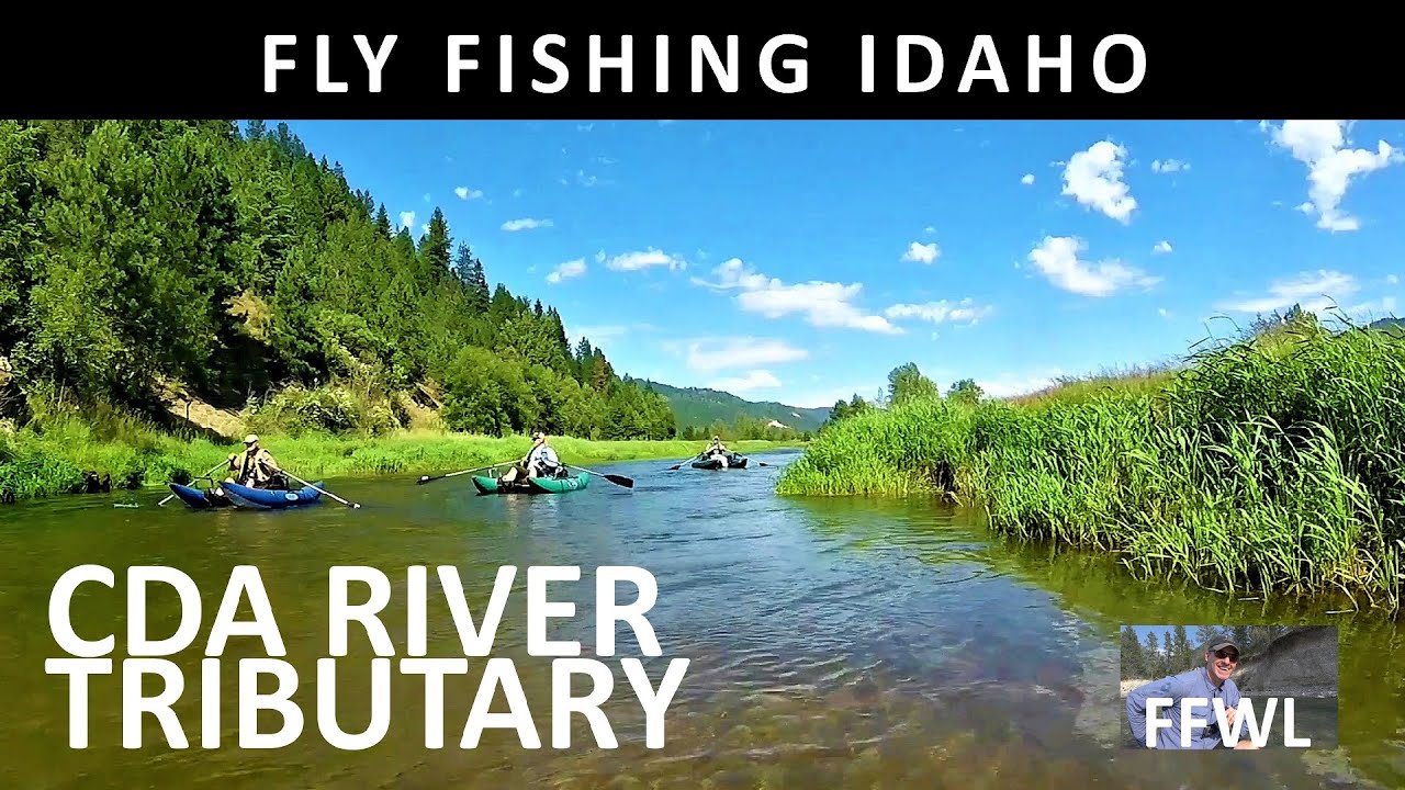 Fly Fishing Idaho's Coeur d Alene River Trib by Pontoon in JulyTrailer