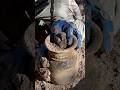 Extract golden treasure from old jar #treasurehunt #treasurehunting